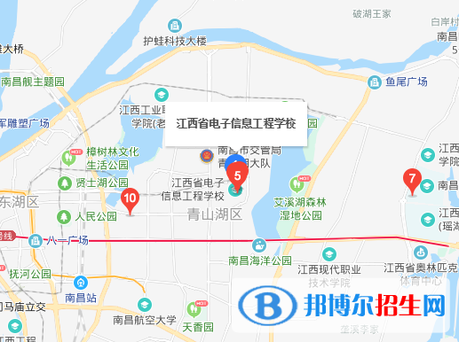 在想要報考江西電子信息工程學校以前，相信大家都會在網(wǎng)上對學校的各方面信息進行收集。但是很多時候，同學們最容易忽略的就是學校的地址信息了。因為，很多同學都是在確定報考學校以后再對學校地進行查詢，其實這是不應該的，同學們可以將學校的地理位置看做是自己擇校與否的條件之一。  江西電子信息工程學校地址：南昌市高新開發(fā)區(qū)創(chuàng)業(yè)路925號  江西電子信息工程學校郵編：330096  江西電子信息工程學校辦學成就 學?，F(xiàn)有省級技能大師工作室2個，全國模范教師2名，擁有第45屆世界技能大賽電氣裝置、網(wǎng)站技術項目中國集訓基地各1個。學校為第一批“國家中等職業(yè)教育改革發(fā)展示范學校”，先后被授予“全國職業(yè)教育先進單位”、共青團中央“全團基層組織建設和基層工作試點單位”項“全 國職業(yè)教育百所半工半讀試點院校