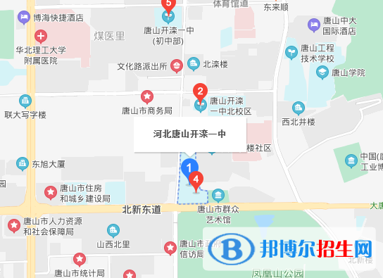 唐山開灤第一中學(xué)地址在哪里