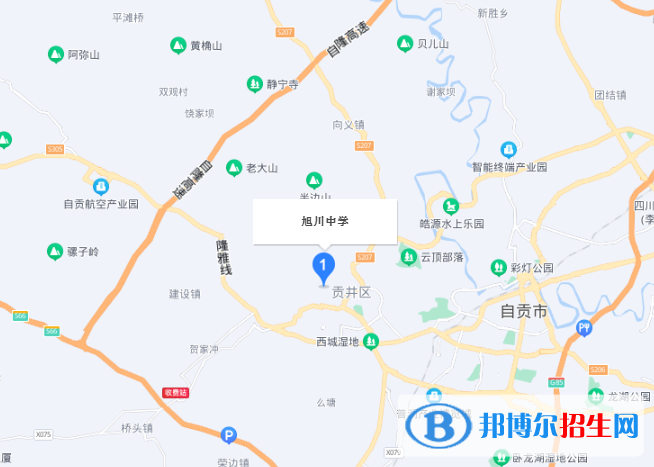 自貢市旭川中學地址在哪里