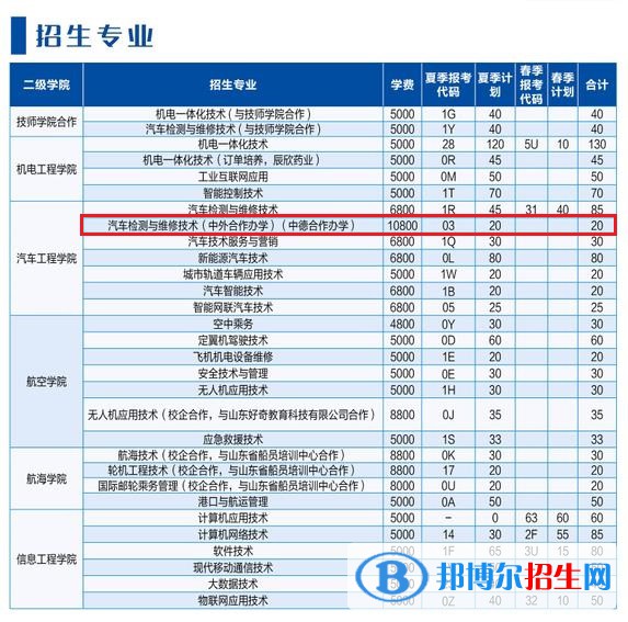 山東理工職業(yè)學(xué)院有哪些中外合作辦學(xué)專業(yè)？（附名單）