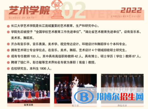 2022年長江大學(xué)藝術(shù)類專業(yè)有哪些？