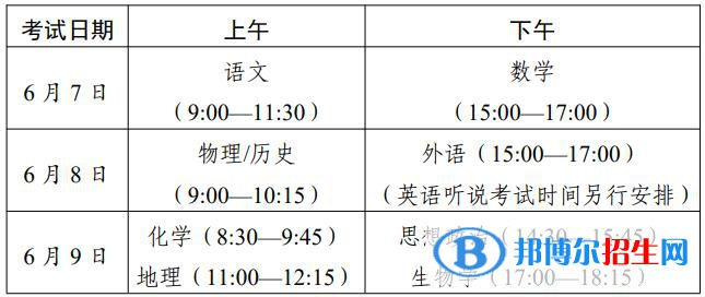 廣東高考時(shí)間2023具體時(shí)間科目安排：考試時(shí)間安排表，幾號(hào)開(kāi)考