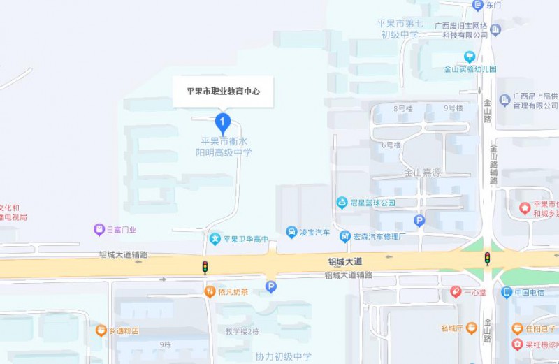 平果市職業(yè)教育中心地址，乘車路線