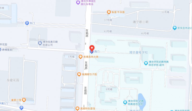 濰坊市自強(qiáng)職業(yè)中等專業(yè)學(xué)校地址，乘車路線