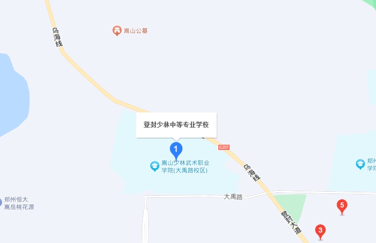 登封林峰少林武術(shù)中等專業(yè)學(xué)校地址，乘車路線