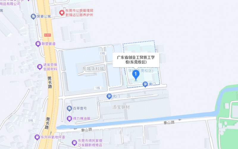 廣東省創(chuàng)業(yè)工貿(mào)技工學(xué)校地址，乘車路線