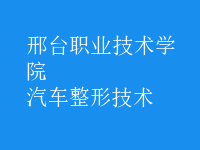 汽車(chē)整形技術(shù)