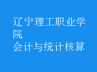 會(huì)計(jì)與統(tǒng)計(jì)核算