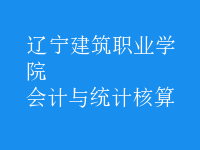 會(huì)計(jì)與統(tǒng)計(jì)核算