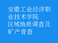 區(qū)域地質調查及礦產(chǎn)普查