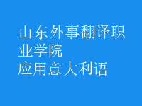 應(yīng)用意大利語