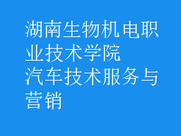 汽車技術(shù)服務(wù)與營銷