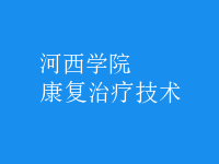康復治療技術(shù)