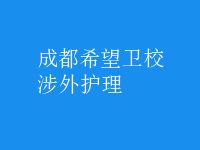 涉外護理